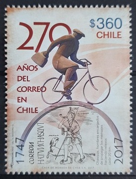 CHILE** - Mi 2575 - listonosz na rowerze