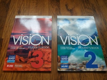 Książki Vision 2 i 3 J.angielski