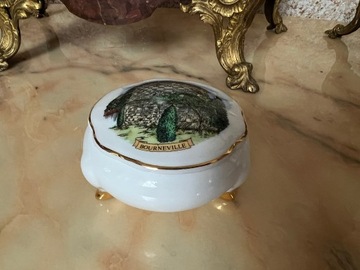 Puzderko Szkatułka Porcelana 