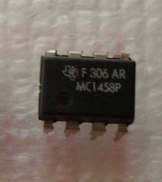 MC1458P = LM1458 DUAL OP AMP Texas Instruments