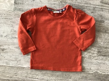 Bluezoo bluzka dziewczęca czerwona 6-9 M 74 cm