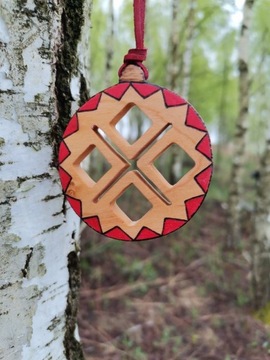 Symbol Mokosz - Wyjątkowy wisiorek drewniany! 