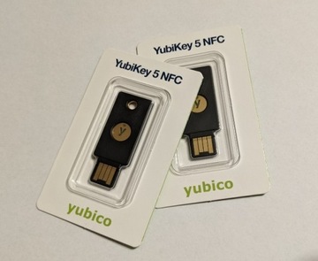 Klucz Zabezpieczający USB-A Yubico YubiKey 5 NFC