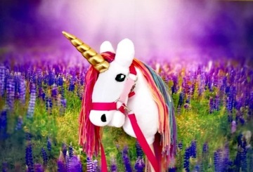 Jednorożec Hobby Horse na kijku - Magic Rainbow 