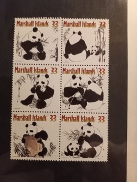 Znaczki Pocztowe Wyspy Marshalla Pandy 
