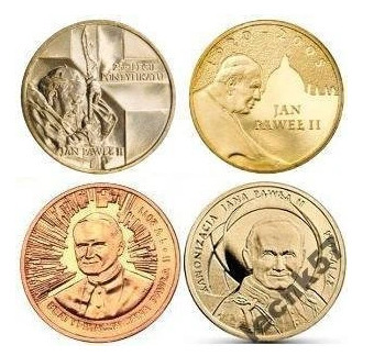  4 monety 2zł Jan Paweł II.