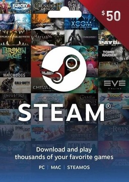 Karta podarunkowa na Steam 