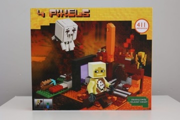 Klocki 4 PIXELS Minecraft 411 elementów jak LEGO NOWE!