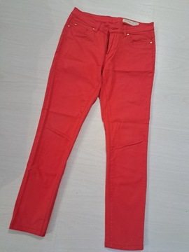 Spodnie jeans czerwone 38 