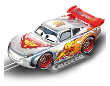 Disney Cars Silver Light McQueen na tor Carrera Go