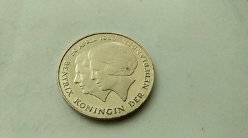  Holandia 2,5 guldena 1980 Koronacja Beatrycze