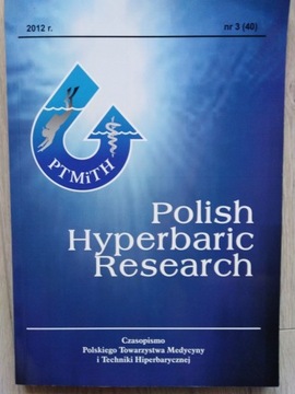 Polish Hyperbartic Reseaech nr 3 (40) z 2012 r.