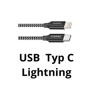 USB Typ C na Lightning 2m