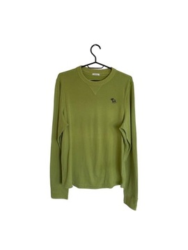 Abercrombie&Fitch limonkowa bluza, crewneck