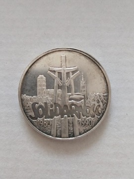 100000 zł  Solidarność  1990 