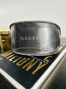 Gucci etui na okulary, sztywne ochronne czarne
