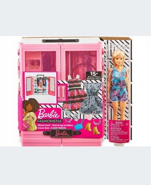 Mattel Lalka Barbie Fashionistas Garderoba GBK12