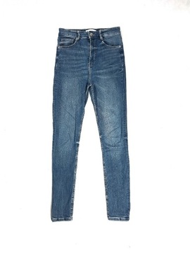 spodnie zara jeansy z wysokim stanem 36 S 