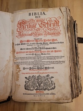 Biblia Marcina Lutra z 1710 r
