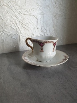 Porcelanowana Filizanka do kawy Syg.C.T ZESTAW