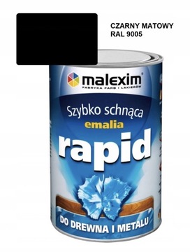 Emalia Malexim Rapid czarny mat 1 l