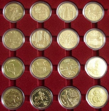 ROCZNIK 2008 -Komplet 16 monet.
