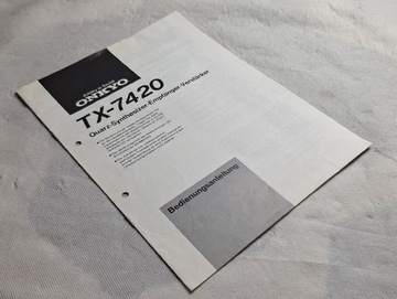 Instrukcja obsługi tuner radiowy Onkyo TX-7420