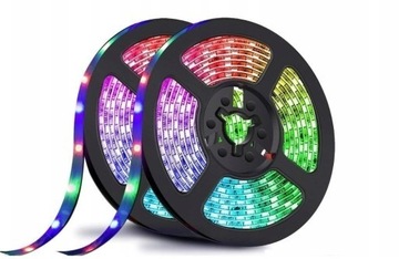 TAŚMA LED 5M RGB KOLOROWA PILOT