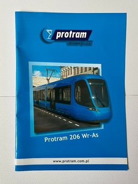 Folder tramwaj prototyp Protram 206 Wr-As Wrocław