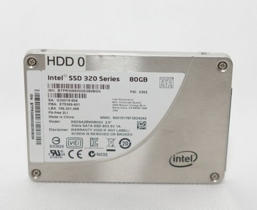 Intel SSD 320 80GB Dysk 
