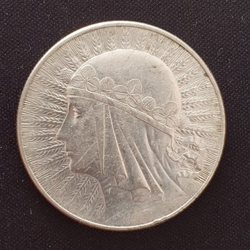 II RP 10 złotych 1932r. ze znakiem mennicy (A)