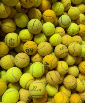 używane piłki tenisowe mix 15 piłek (2,5zł/piłka)