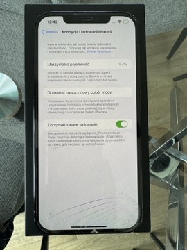 iPhone 12 Pro Max 128 delikatnie pęknięte szybka