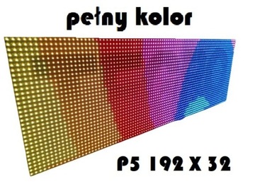 Reklama PREMIUM LED Wyświetlacz Ekran 96x32cm RGB