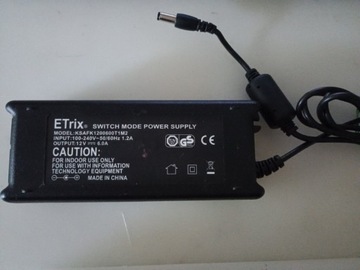 Zasilacz ETrix 12v 6 A