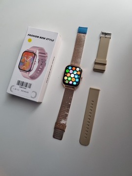Smartwatch złoty pasek
