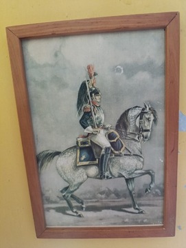 Obraz na sklejce żołnierz na koniu