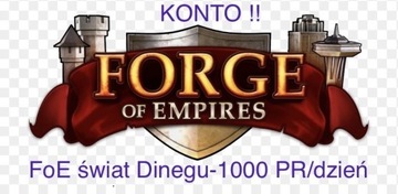Konto Forge of Empires- Świat D:  1000pr/dzień