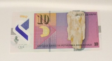banknot Macedonia 10 Denar 2020 UNC Polimer