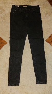 Cropp jeansy czarne M 38