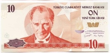 Banknot Turcja - 10 Lira 2005 