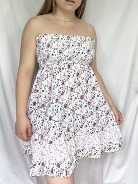 Bawełniana sukienka w kwiatki Pepe Jeans L