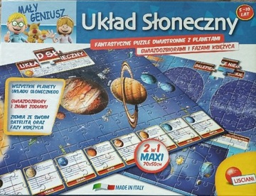 Układ Słoneczny puzzle dwustronne Lisciani