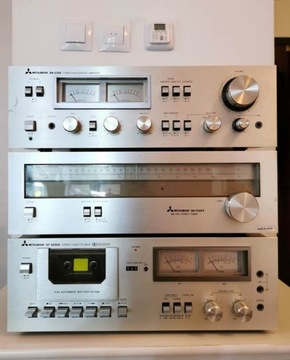 Wieża audio stereo Mitsubishi Vintage 