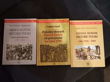 Szkolny słownik szkolny historii Polski 3 części 