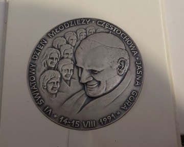 Okolicznościowy medal Jan Paweł II 1991 rok