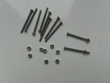 Śruba z nakrętką M1,6 długość 22mm, grubość 1,6mm,