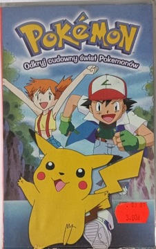 Pokemon  Odkryj cudowny świat Pokemonów VHS unikat