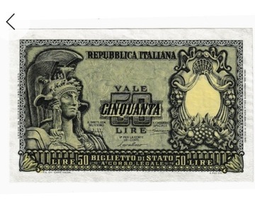 50 Lire 31-12-1951r Włochy