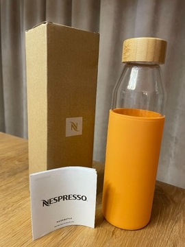 NESPRESSO szklana butelka na wodę nowa